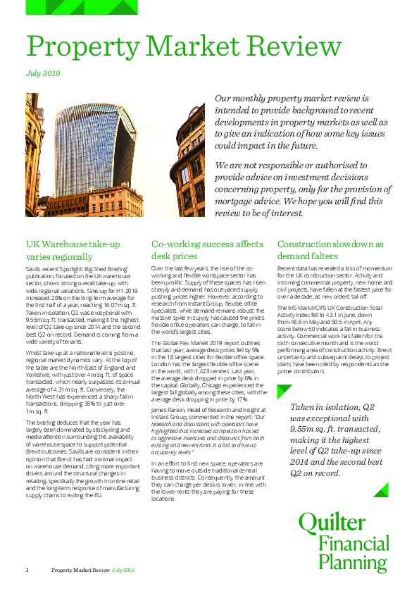 Property Market Review - July 2019