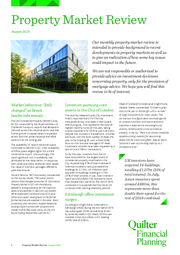 Property Market Review - November 2019