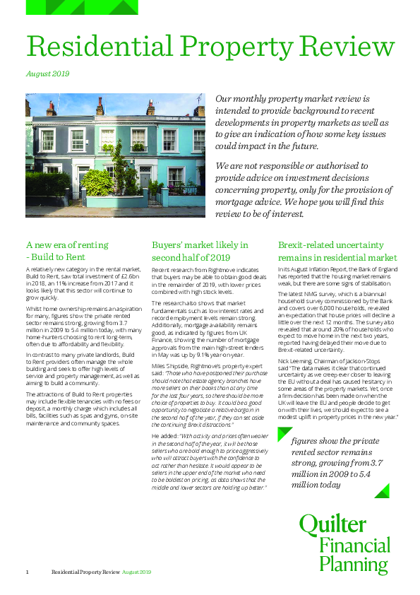 Residential Property Review - November 2019