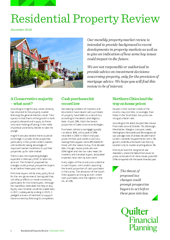 Residential Property Review - December 2019