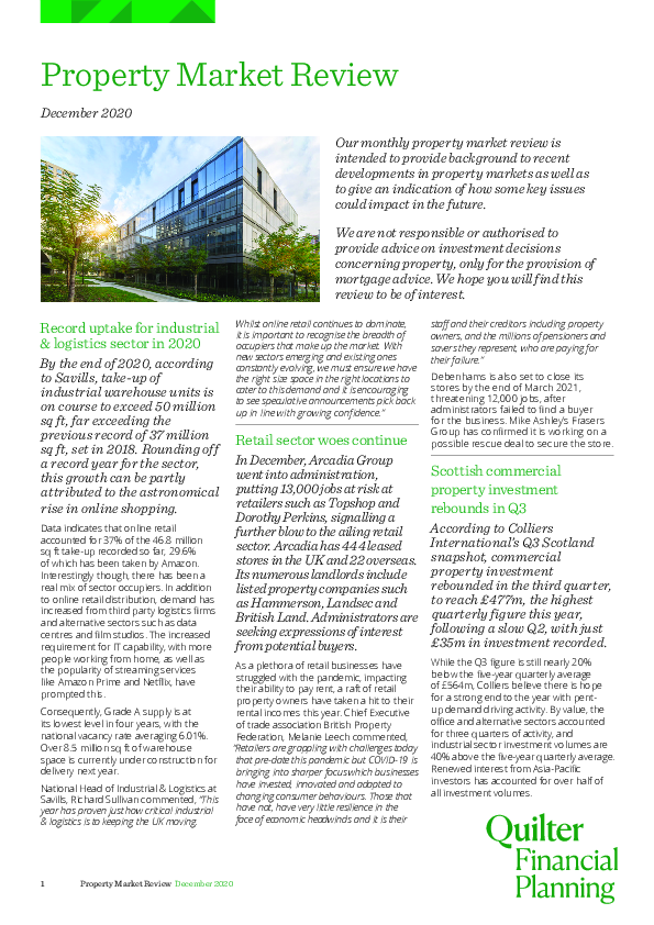 Property Market Review - December 2020 