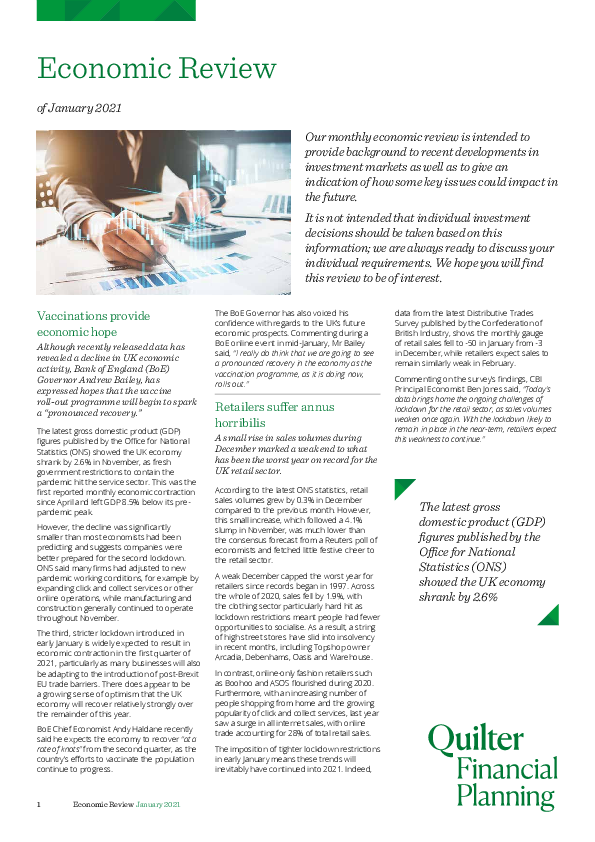 Economic Review of January 2021