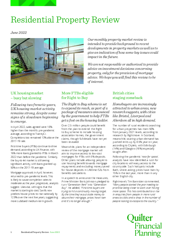 Residential Property Review - June 2022