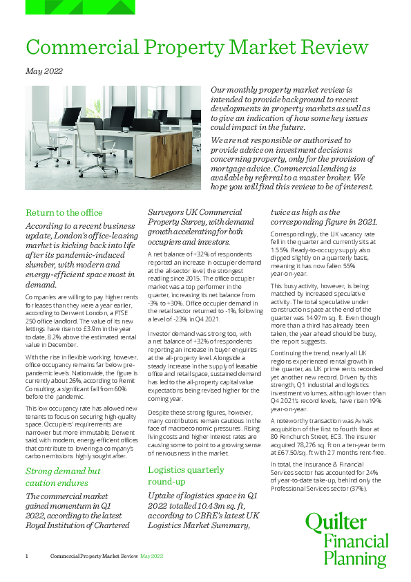 Property Market Review - May 2022