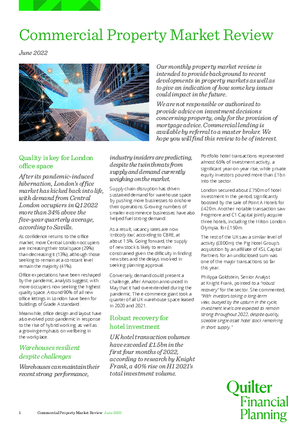 Property Market Review - June 2022